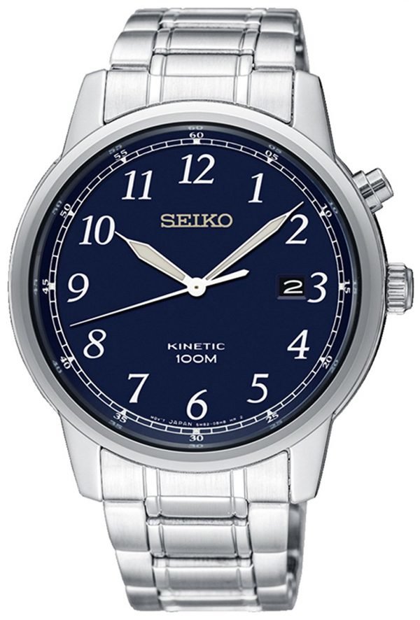 Seiko Kinetic Ska777p1 Kello Sininen / Teräs