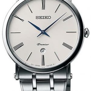 Seiko Premier Skp391p1 Kello Valkoinen / Teräs