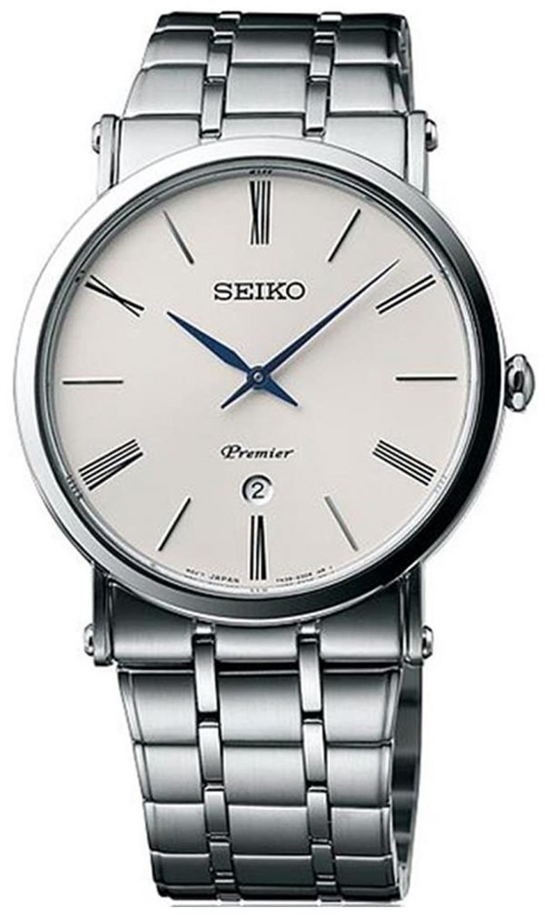 Seiko Premier Skp391p1 Kello Valkoinen / Teräs