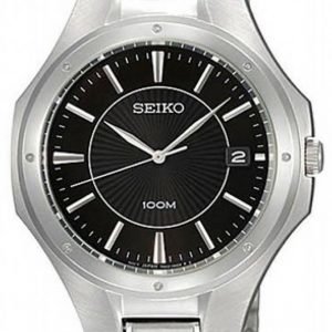 Seiko Sgef61 Kello Musta / Teräs