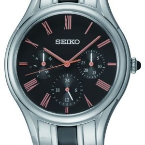 Seiko Sky719p1 Kello Musta / Teräs