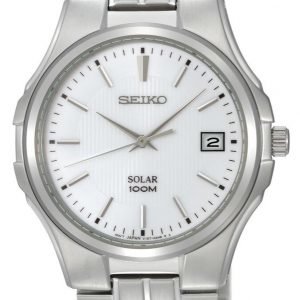 Seiko Sne131p1 Kello Valkoinen / Teräs