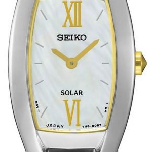 Seiko Solar Sup312p1 Kello Valkoinen / Kullansävytetty Teräs