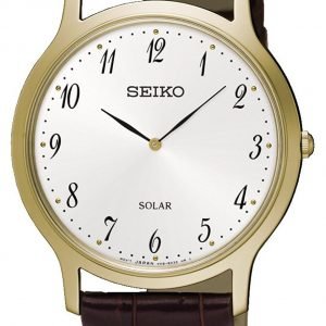 Seiko Solar Sup860p1 Kello Valkoinen / Nahka