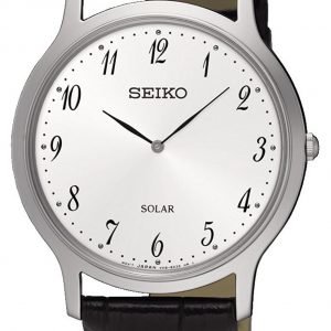 Seiko Solar Sup863p1 Kello Valkoinen / Nahka