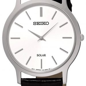 Seiko Solar Sup873p1 Kello Valkoinen / Nahka