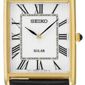 Seiko Solar Sup880p1 Kello Hopea / Nahka