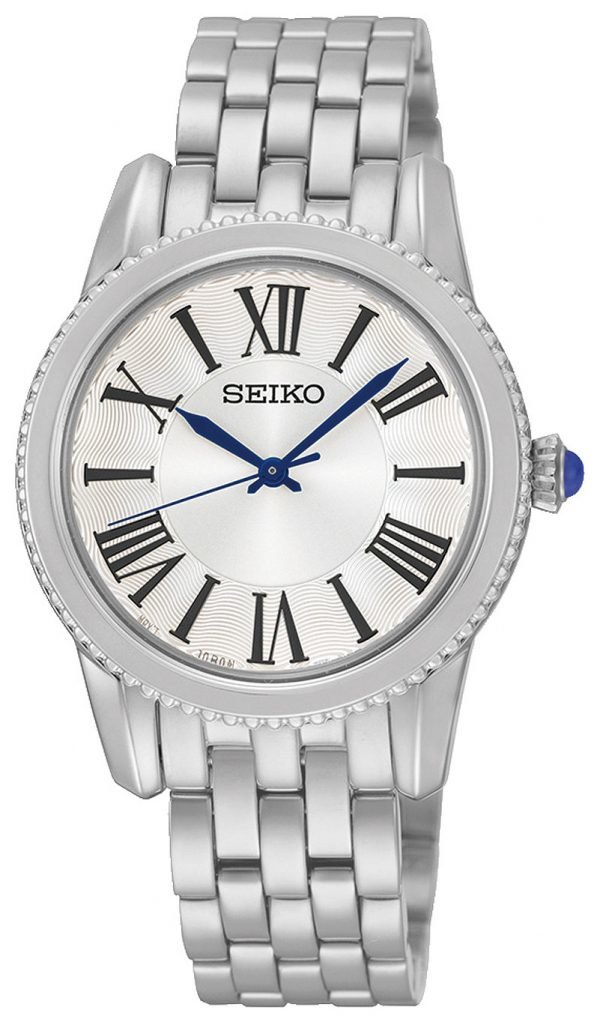 Seiko Srz437p1 Kello Hopea / Teräs