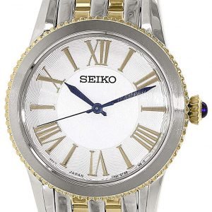 Seiko Srz438p1 Kello Valkoinen / Kullansävytetty Teräs