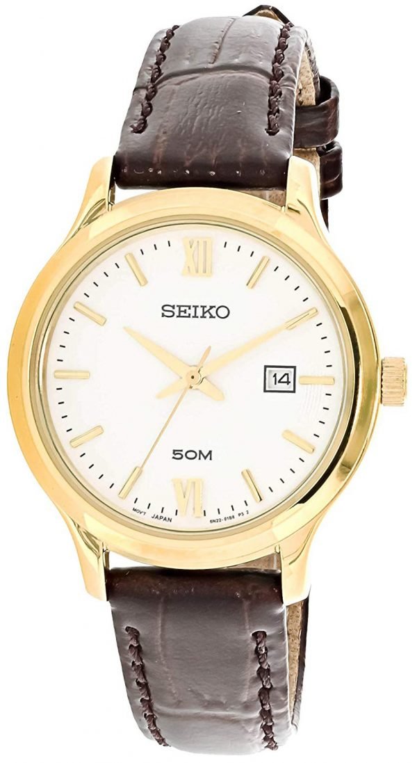 Seiko Sur702p1 Kello Valkoinen / Nahka