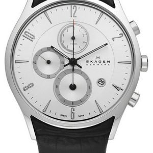 Skagen 329xlslc Kello Hopea / Nahka