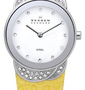 Skagen 818ssly Kello Valkoinen / Nahka