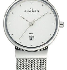 Skagen Ancher 355sss1 Kello Hopea / Teräs