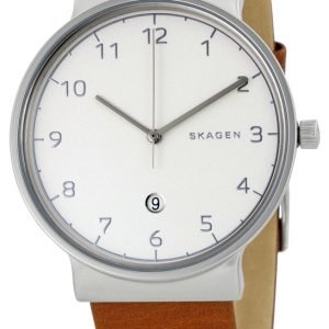 Skagen Ancher Skw6292 Kello Hopea / Nahka