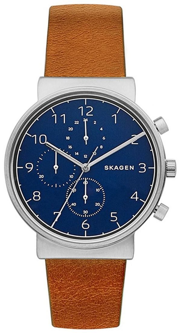 Skagen Ancher Skw6358 Kello Sininen / Nahka