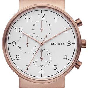 Skagen Ancher Skw6371 Kello Valkoinen / Nahka