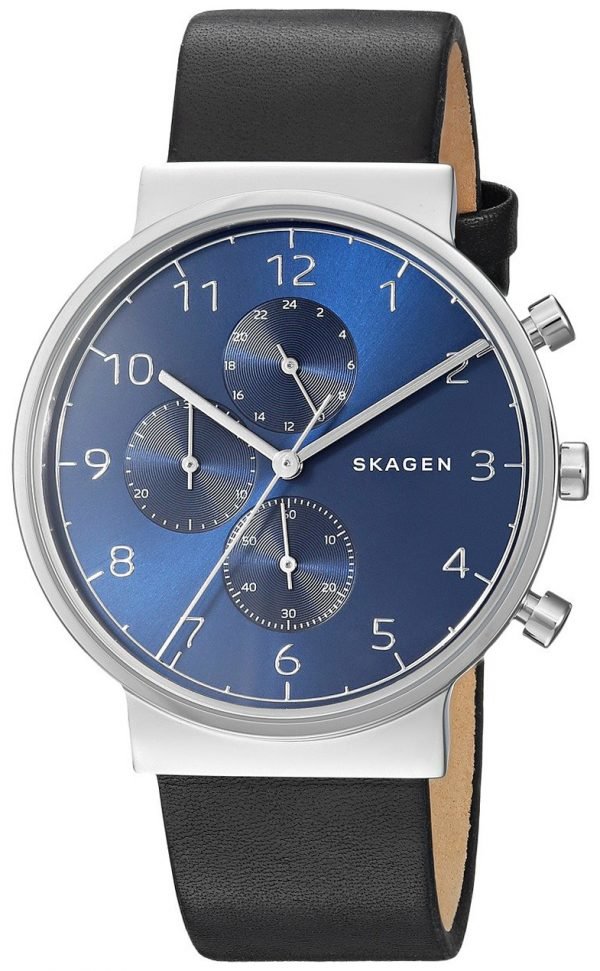 Skagen Ancher Skw6417 Kello Sininen / Nahka