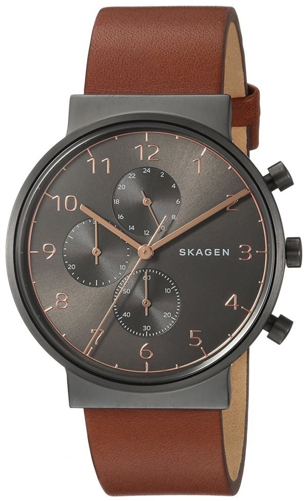 Skagen Ancher Skw6418 Kello Musta / Nahka