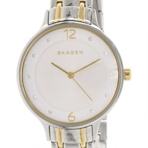 Skagen Anita Skw2321 Kello Hopea / Kullansävytetty Teräs