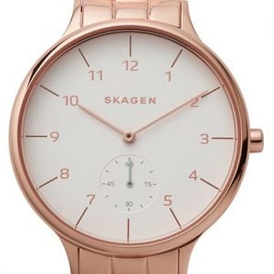 Skagen Anita Skw2417 Kello Valkoinen / Punakultasävyinen