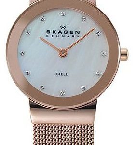 Skagen Freja 358srrd Kello Valkoinen / Punakultasävyinen