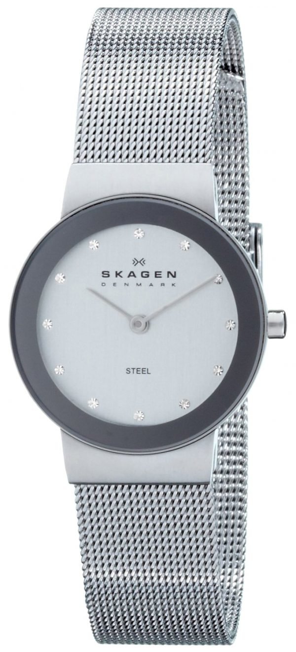 Skagen Freja 358sssd Kello Hopea / Teräs