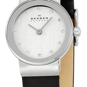 Skagen Freja 358xsslbc Kello Hopea / Nahka