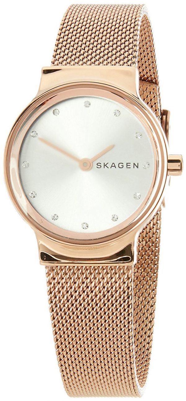 Skagen Freja Skw2665 Kello Hopea / Punakultasävyinen