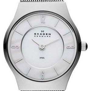 Skagen Grenen 233xsss Kello Valkoinen / Teräs