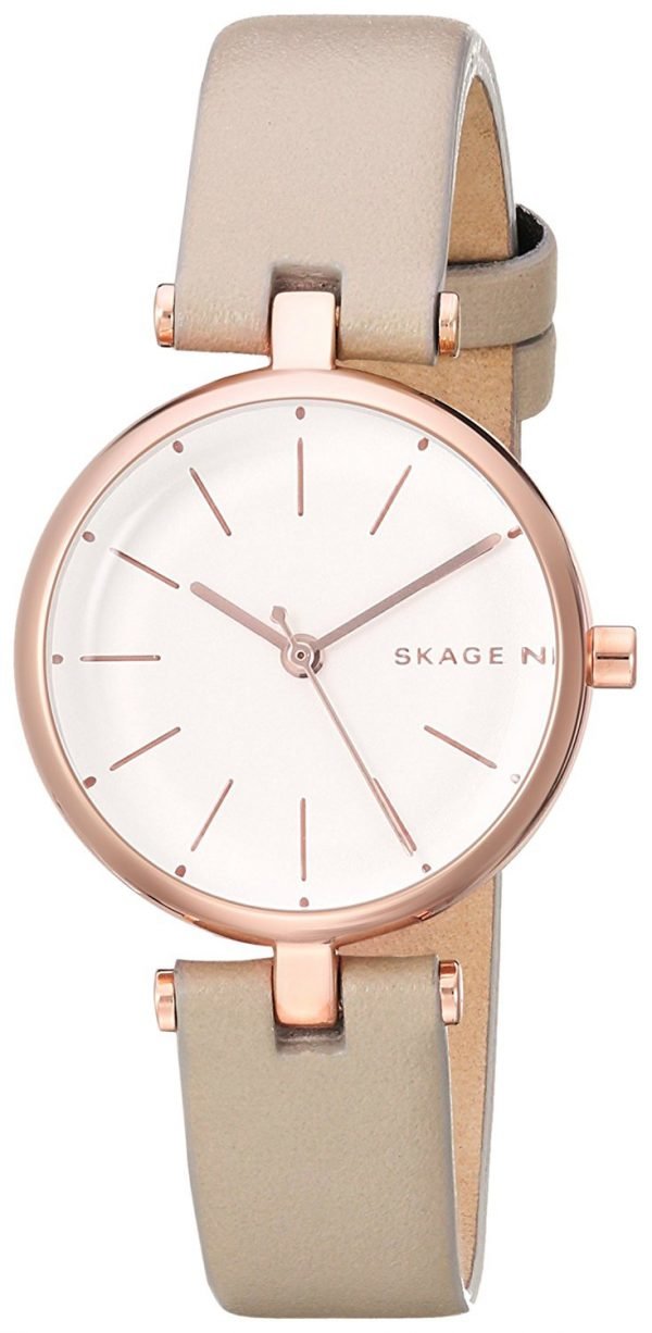 Skagen Signatur Skw2643 Kello Valkoinen / Nahka