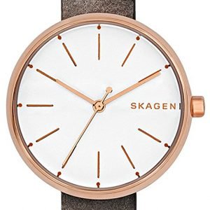 Skagen Signatur Skw2644 Kello Valkoinen / Nahka