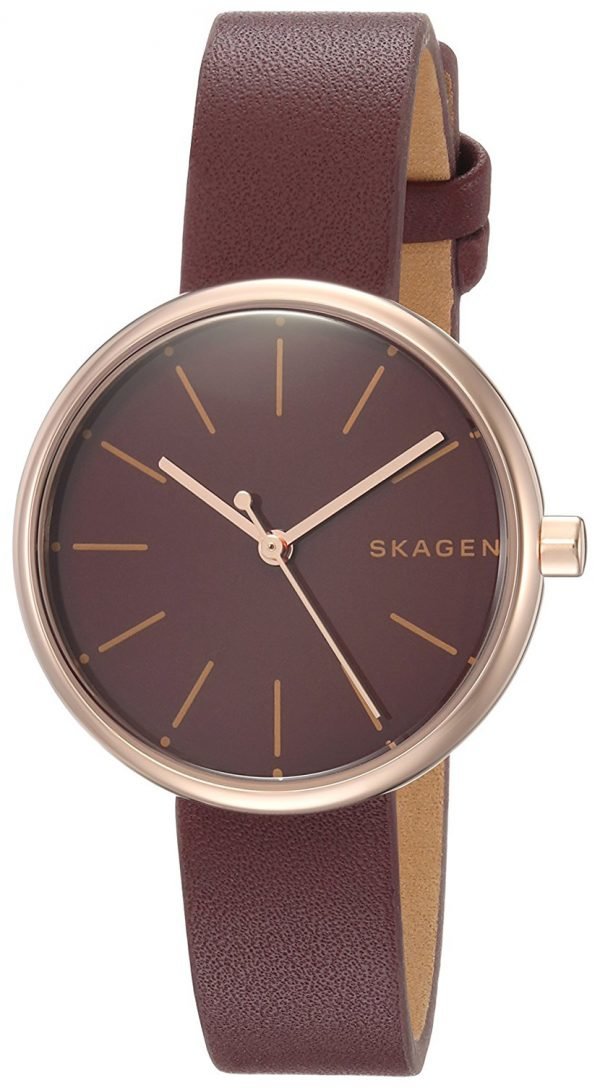 Skagen Signatur Skw2646 Kello Punainen / Nahka