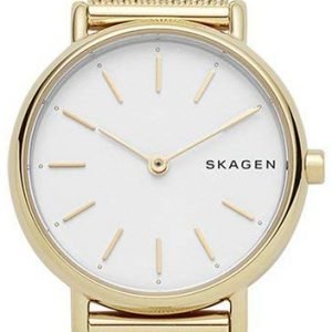 Skagen Signatur Skw2693 Kello Valkoinen / Kullansävytetty