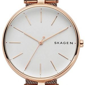 Skagen Signatur Skw2709 Kello Valkoinen / Punakultasävyinen