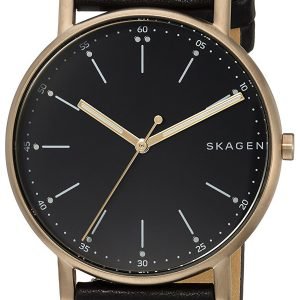 Skagen Signatur Skw6401 Kello Musta / Nahka