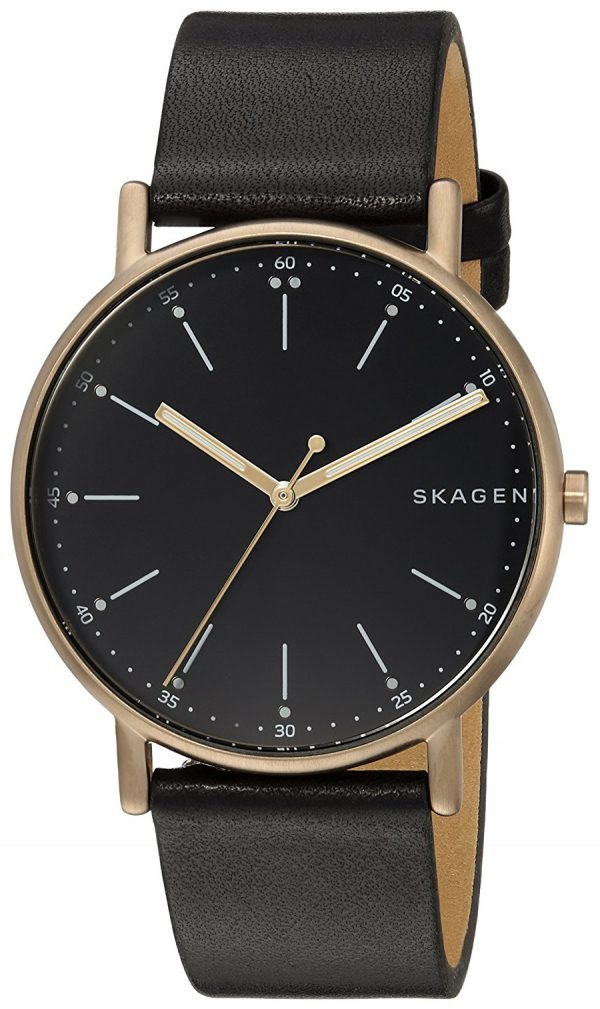 Skagen Signatur Skw6401 Kello Musta / Nahka