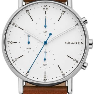 Skagen Signatur Skw6462 Kello Valkoinen / Nahka