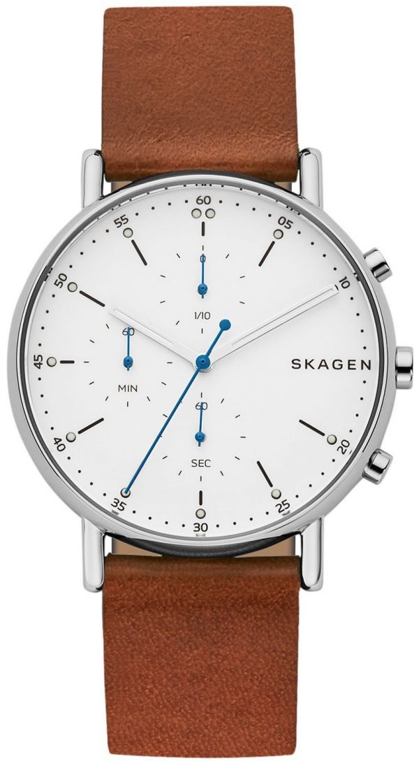 Skagen Signatur Skw6462 Kello Valkoinen / Nahka