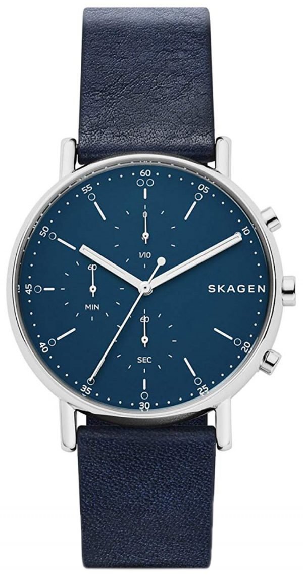 Skagen Signatur Skw6463 Kello Sininen / Nahka