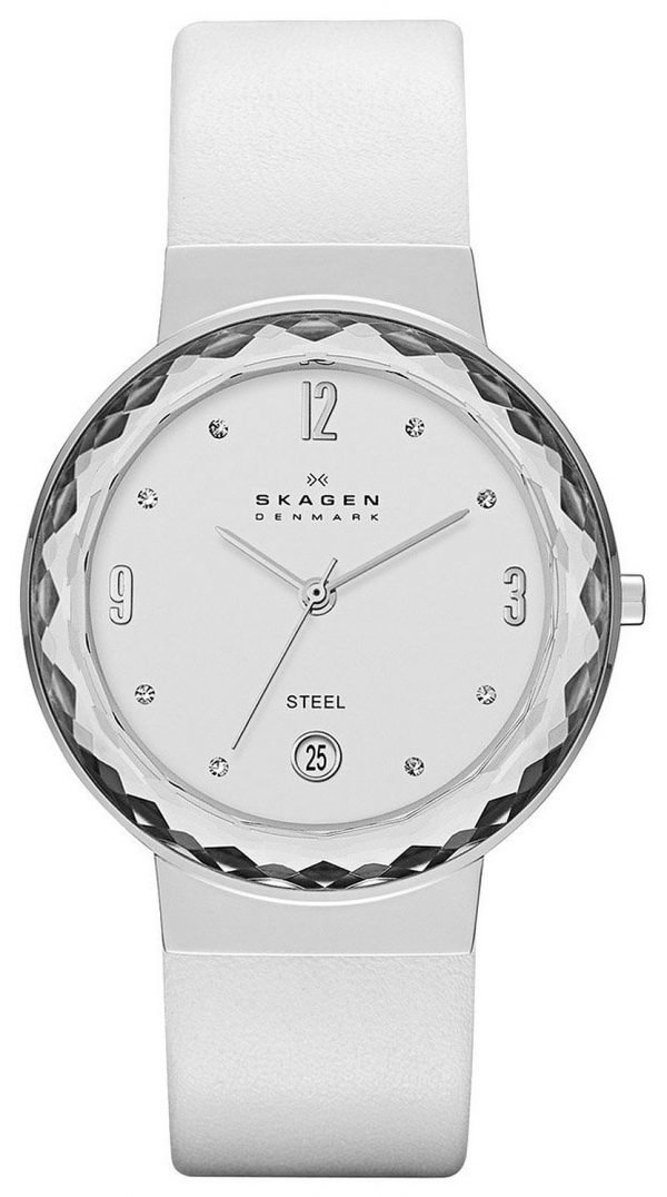 Skagen Skw2003 Kello Valkoinen / Nahka