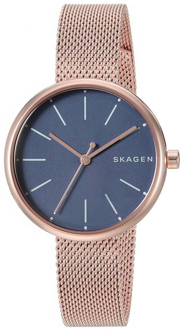 Skagen Skw2593 Kello Sininen / Punakultasävyinen