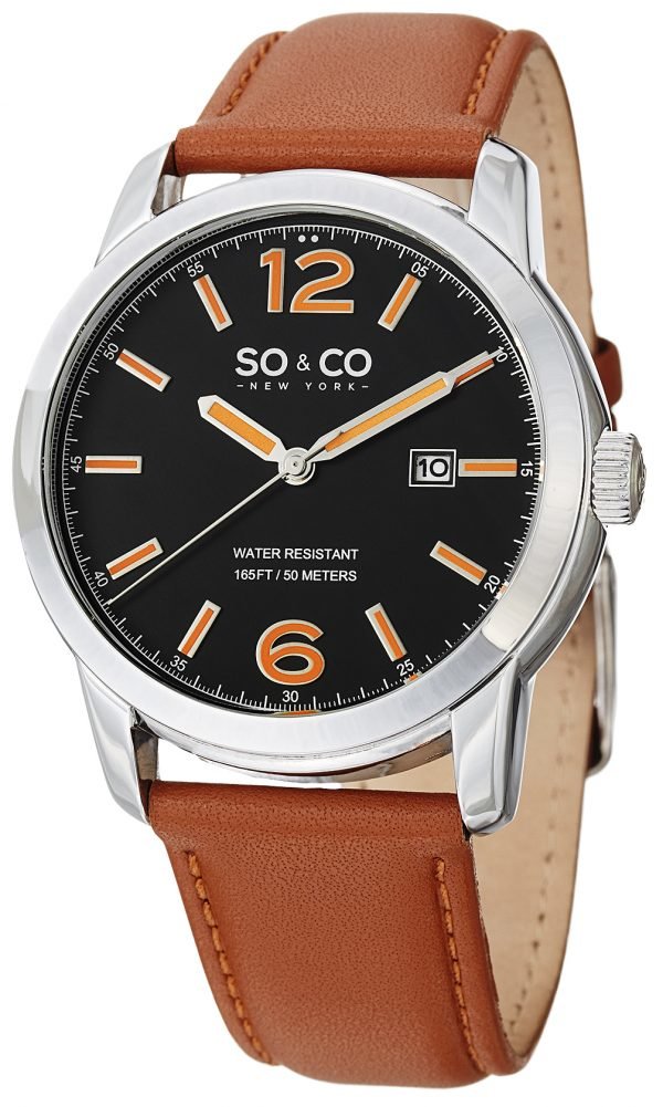 So & Co New York Madison 5011l.1 Kello Musta / Nahka