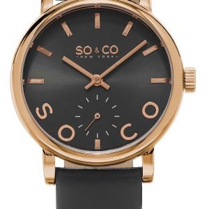 So & Co New York Madison 5093l.5 Kello Harmaa / Nahka