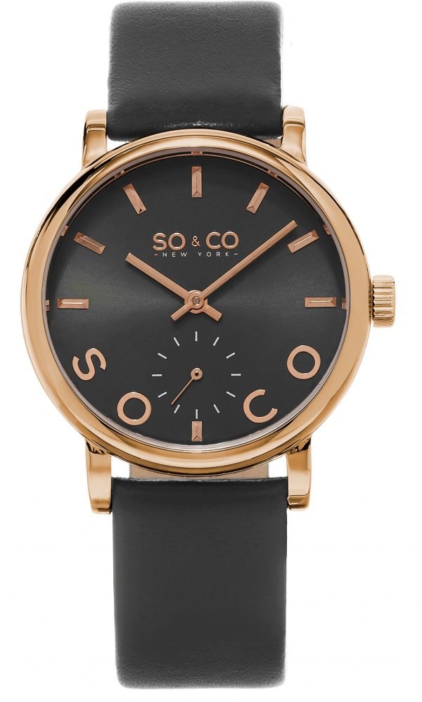 So & Co New York Madison 5093l.5 Kello Harmaa / Nahka