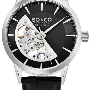 So & Co New York Madison 5412.2 Kello Musta / Nahka