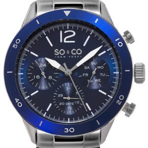 So & Co New York Yacht Timer 5032.2 Kello Sininen / Teräs