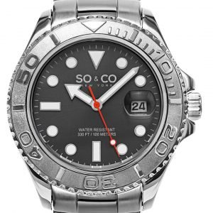 So & Co New York Yacht Timer 5053.1 Kello Harmaa / Teräs