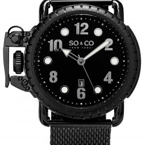 So & Co New York Yacht Timer 5208.3 Kello Musta / Teräs