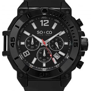 So & Co New York Yacht Timer 5231.2 Kello Musta / Kumi