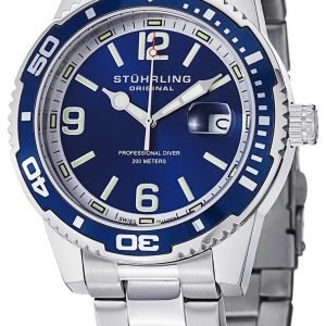 Stührling Original Aquadiver 415.02 Kello Sininen / Teräs